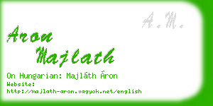 aron majlath business card